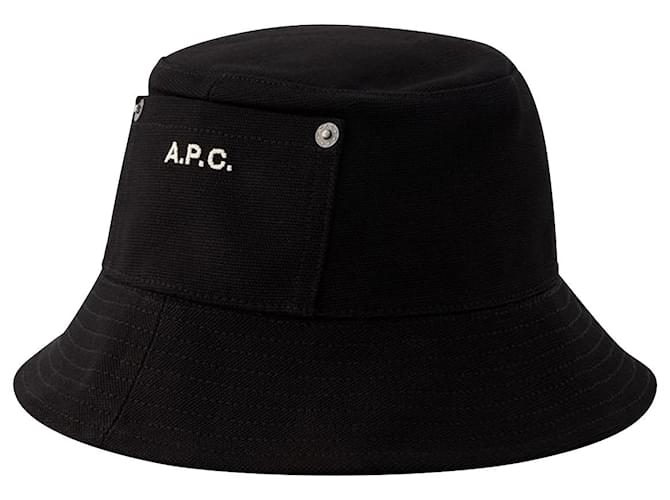 Apc Chapeau Seau Thais - A.P.C. - Coton - Noir  ref.1051274